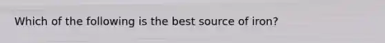 Which of the following is the best source of iron?