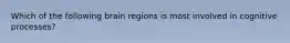 Which of the following brain regions is most involved in cognitive processes?