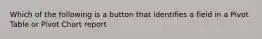 Which of the following is a button that identifies a field in a Pivot Table or Pivot Chart report