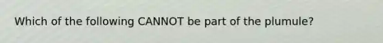 Which of the following CANNOT be part of the plumule?