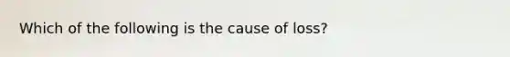 Which of the following is the cause of loss?