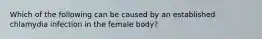 Which of the following can be caused by an established chlamydia infection in the female body?