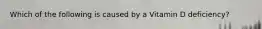Which of the following is caused by a Vitamin D deficiency?