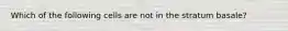 Which of the following cells are not in the stratum basale?