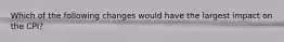 Which of the following changes would have the largest impact on the CPI?