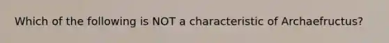 Which of the following is NOT a characteristic of Archaefructus?