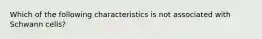 Which of the following characteristics is not associated with Schwann cells?