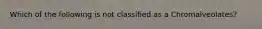 Which of the following is not classified as a Chromalveolates?