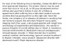 For each of the following clinical vignettes, choose the BEST and most appropriate diagnosis. The answer choices may be used more than once or not at all. An 80-year-old widowed woman without past psychiatric history is seen for a follow-up appointment after suffering from a left-sided cerebral vascular accident that has paralyzed her on the right side. Since her stroke, she complains of an absence of pleasure in anything that she formerly enjoyed. She describes frequent crying spells, sleeping more than usual, a decreased appetite with weight loss, and feelings of hopelessness and helplessness. She admits to passive thoughts of suicide without plan or intent. A. Substance-induced mood disorder B. Medication-induced (antidepressant induced) bipolar disorder. C. Mood disorder due to another medical condition (old terminology "general medical condition") D. Bipolar I disorder, manic phase E. Adjustment disorder with depressed mood F. Major depressive disorder