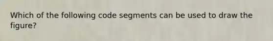 Which of the following code segments can be used to draw the figure?