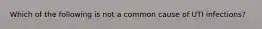 Which of the following is not a common cause of UTI infections?