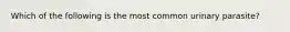 Which of the following is the most common urinary parasite?