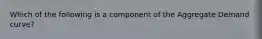 Which of the following is a component of the Aggregate Demand curve?