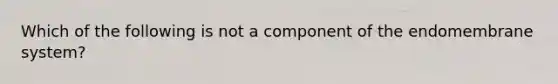 Which of the following is not a component of the endomembrane system?