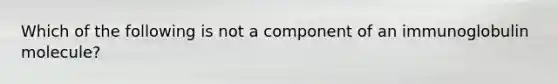 Which of the following is not a component of an immunoglobulin molecule?