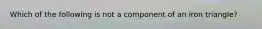 Which of the following is not a component of an iron triangle?