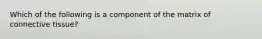 Which of the following is a component of the matrix of connective tissue?