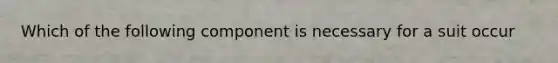 Which of the following component is necessary for a suit occur