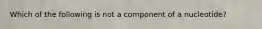 Which of the following is not a component of a nucleotide?