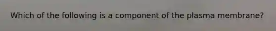 Which of the following is a component of the plasma membrane?