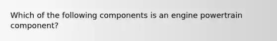 Which of the following components is an engine powertrain component?