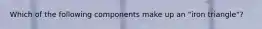 Which of the following components make up an "iron triangle"?