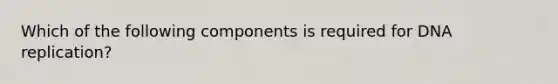 Which of the following components is required for DNA replication?