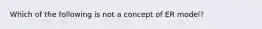 Which of the following is not a concept of ER model?