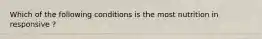 Which of the following conditions is the most nutrition in responsive ?