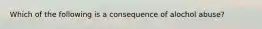 Which of the following is a consequence of alochol abuse?