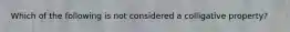 Which of the following is not considered a colligative property?