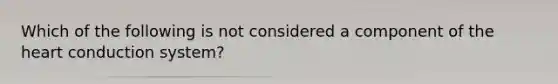 Which of the following is not considered a component of the heart conduction system?