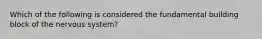 Which of the following is considered the fundamental building block of the nervous system?