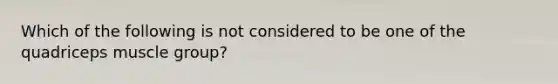 Which of the following is not considered to be one of the quadriceps muscle group?