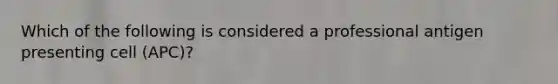 Which of the following is considered a professional antigen presenting cell (APC)?
