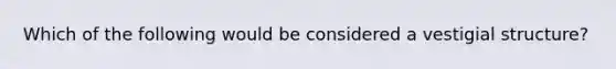 Which of the following would be considered a vestigial structure?