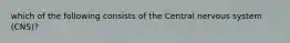 which of the following consists of the Central nervous system (CNS)?