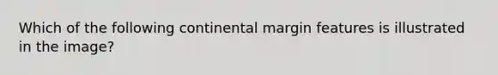 Which of the following continental margin features is illustrated in the image?