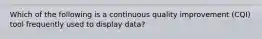 Which of the following is a continuous quality improvement (CQI) tool frequently used to display data?