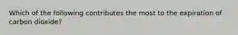 Which of the following contributes the most to the expiration of carbon dioxide?