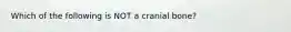 Which of the following is NOT a cranial bone?