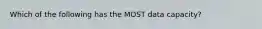 Which of the following has the MOST data capacity?