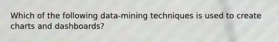 Which of the following data-mining techniques is used to create charts and dashboards?