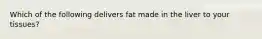 Which of the following delivers fat made in the liver to your tissues?