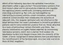 Which of the following describes the epithelial intercellular attachment called a gap junction? Transmembrane proteins that bind to each other and to extracellular materials lock together the opposing plasma membranes, providing resistance to stretching and twisting. Two cells are held together by interlocking junctional proteins called connexons, permitting chemical communication that coordinates the activities of adjacent cells. The deepest epithelial cells are attached to the basal lamina when the basal cytoskeleton is locked to peripheral proteins and to transmembrane proteins that are firmly attached to a layer of extracellular protein filaments and fibers. Two plasma membranes are tightly bound together by interlocking membrane proteins, which form a barrier that isolates the basolateral surface and deeper tissues from the contents of the lumen. A band, comprised of dense proteins that are attached to the microfilaments of the terminal web, encircles cells and binds them to their neighbors.