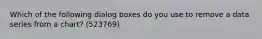 Which of the following dialog boxes do you use to remove a data series from a chart? (523769)