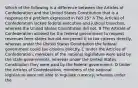 Which of the following is a difference between the Articles of Confederation and the United States Constitution that is a response to a problem expressed in Fed 15? A The Articles of Confederation lacked federal executive and judicial branches, whereas the United States Constitution did not. B The Articles of Confederation allowed for the federal government to request revenues from states but did not permit it to tax citizens directly, whereas under the United States Constitution the federal government could tax citizens directly. C Under the Articles of Confederation, members of the national legislature were paid by the state governments, whereas under the United States Constitution they were paid by the federal government. D Under the Articles of Confederation, members of the national legislature were not able to regulate currency, whereas under the