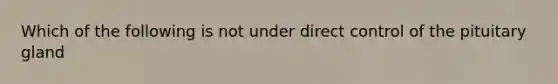 Which of the following is not under direct control of the pituitary gland