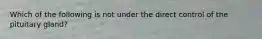 Which of the following is not under the direct control of the pituitary gland?