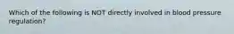 Which of the following is NOT directly involved in blood pressure regulation?